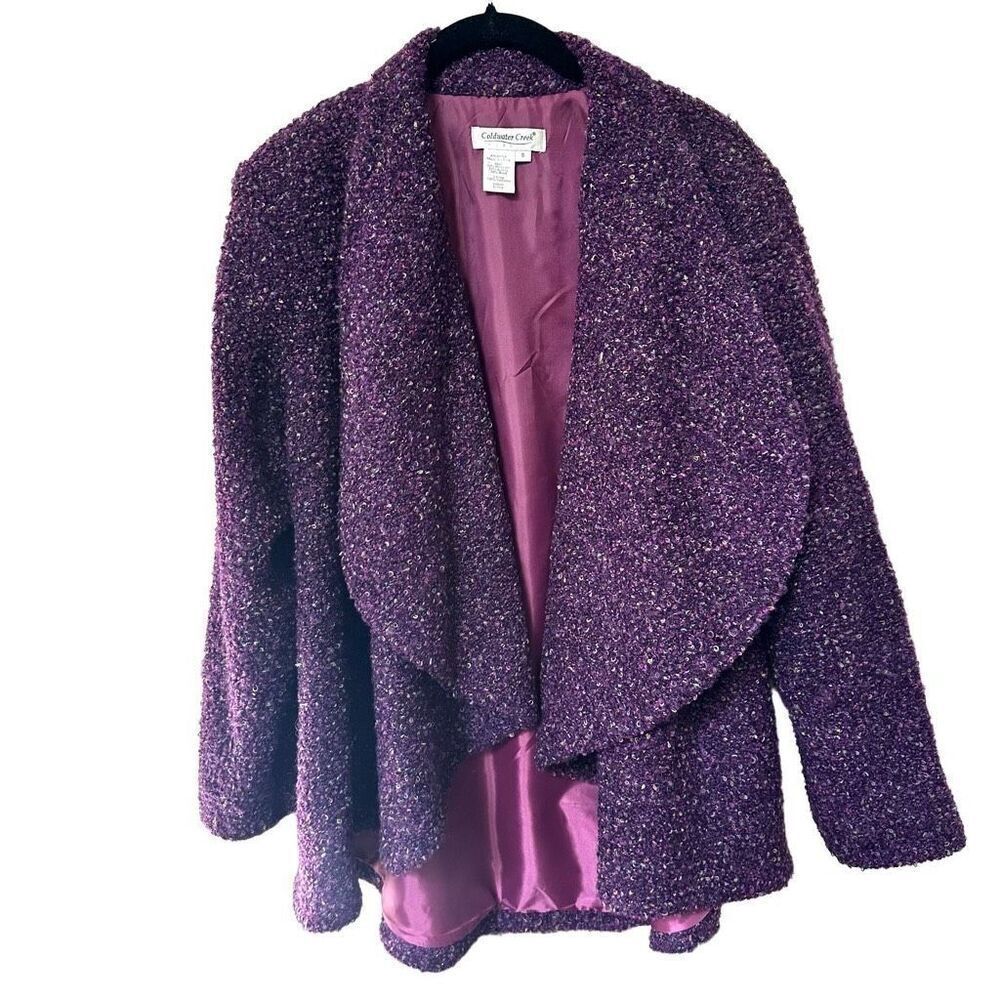 Coldwater Creek purple lined jacket